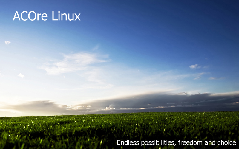acore linux, endless possiblities, freedom and choice